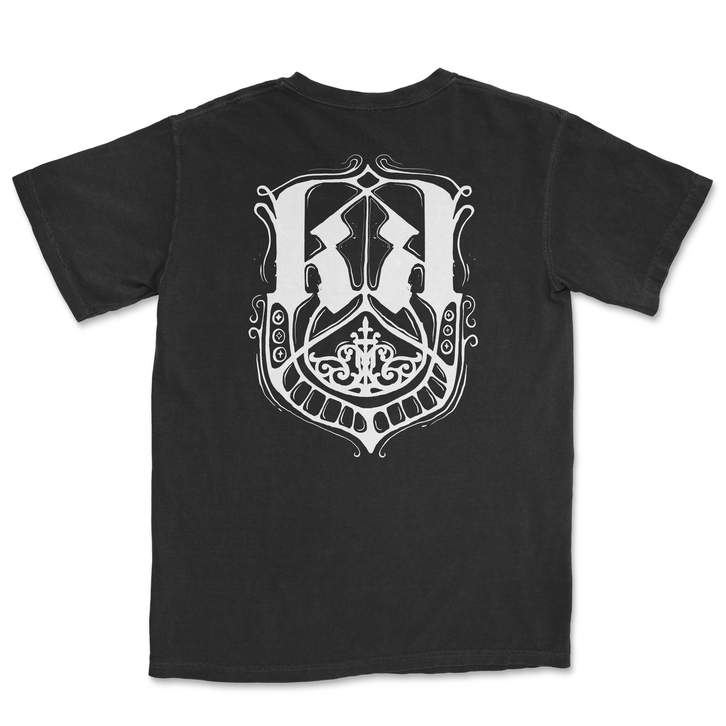 Blk Left Chest Crest Tee