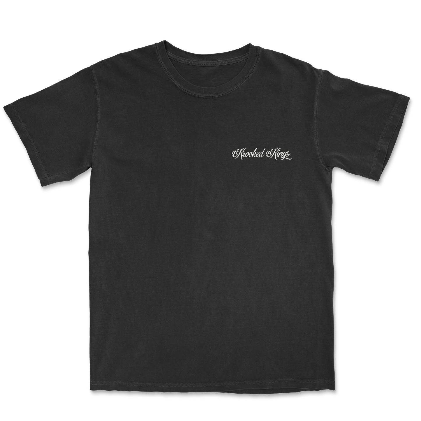 Blk Left Chest Crest Tee